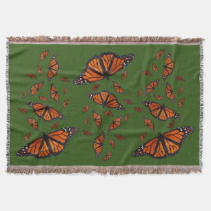 Monarch Butterfly-Keuchhuhn (dunkelgrün) Decke