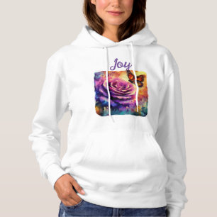 Monarch Butterfly Lila Rose Sunset Orange Hoodie