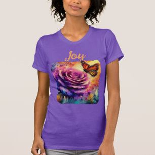 Monarch Butterfly Lila Rose Sunset Orange T-Shirt