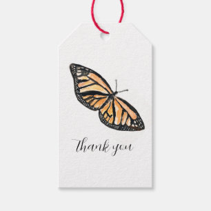 Monarch Butterfly-Malerei-Tags Geschenkanhänger