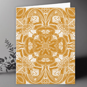 Monarch Butterfly Mandala Art Blank Dankeskarte