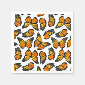 Monarch Butterfly-Muster Serviette