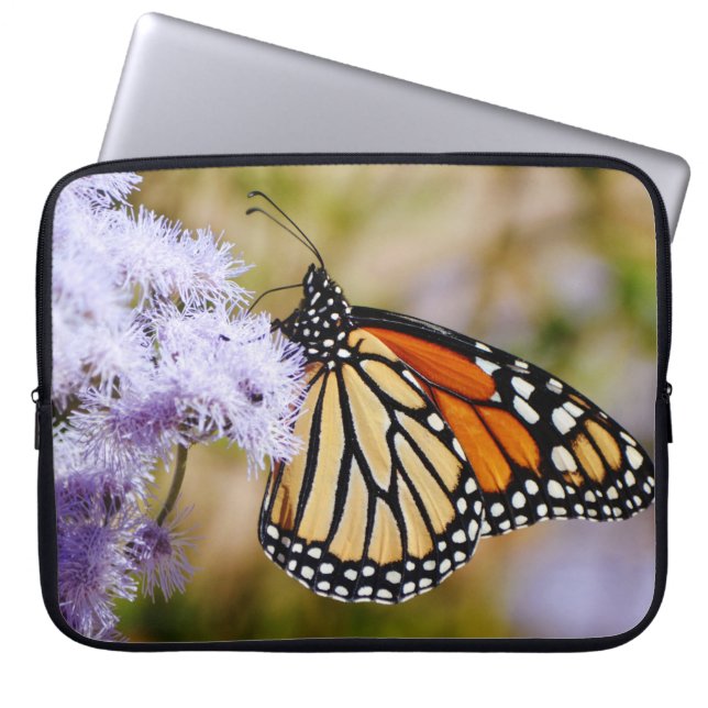 Monarch Butterfly Nature Flowers Laptop Cover (Vorderseite)