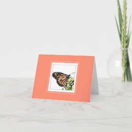 Monarch Butterfly-Note Dankeskarte