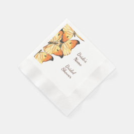 Monarch Butterfly Orange Brautparty Serviette