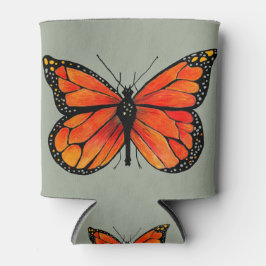 Monarch Butterfly Orange Can Cooler Dosenkühler