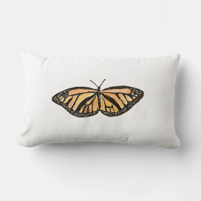 Monarch Butterfly Painting Throw Kissen (Vorderseite)