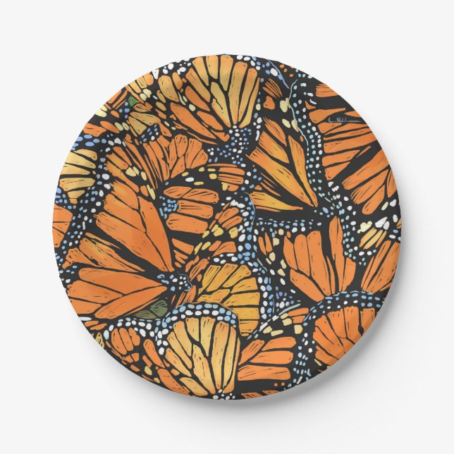 Monarch Butterfly Paper-Teller Pappteller (Vorderseite)
