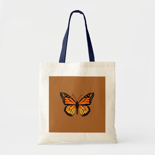 Monarch Butterfly Print Tragetasche (Vorne)