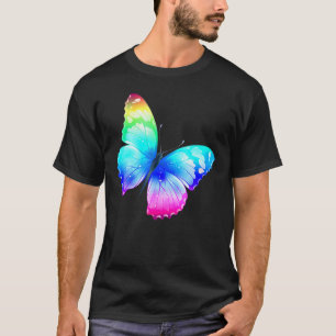 Monarch Butterfly Rainbow Niedlich Pastel Festival T-Shirt