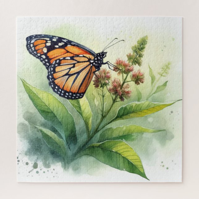 Monarch Butterfly REF260 - Watercolor Puzzle (Vertikal)
