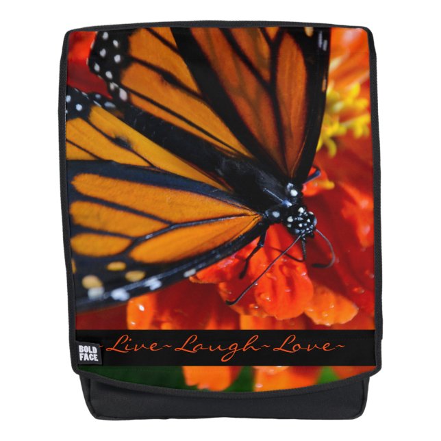 Monarch Butterfly Rucksack (Vorderseite)