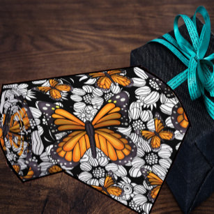 Monarch Butterfly Schmetterlinge Blume Floral Neck Krawatte