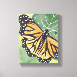 Monarch Butterfly | Schöne Wasserfarbe Leinwanddruck