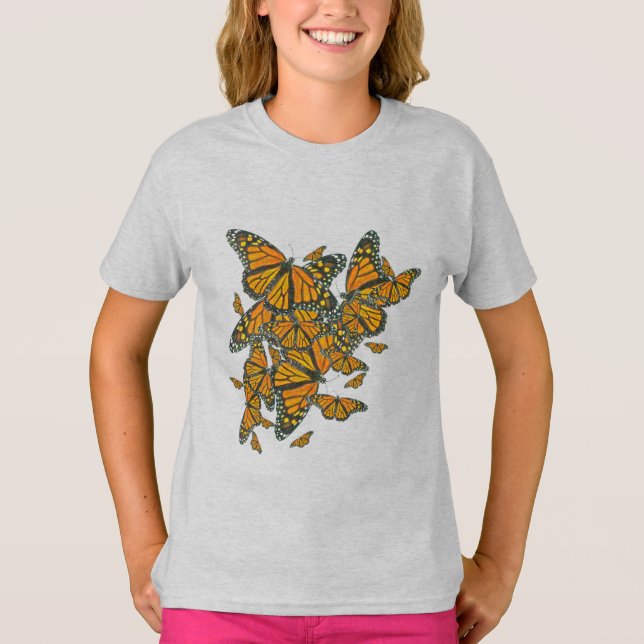 Monarch Butterfly-Shirt der Mädchen - Got Milkweed T-Shirt (Vorderseite)