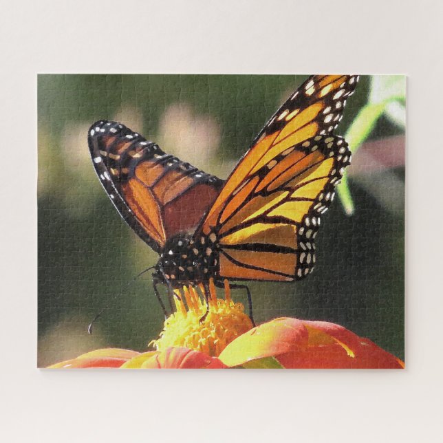 Monarch Butterfly Sonnenblumen Blume Puzzle (Horizontal)
