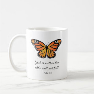 Monarch Butterfly Tasse Gott ist in ihr