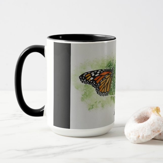Monarch Butterfly-Tasse Tasse (Mit Donut)