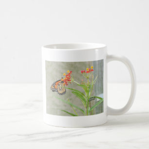Monarch Butterfly und Raupe Kaffeetasse