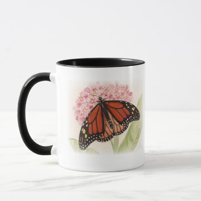 Monarch Butterfly und Raupe Tasse (Links)