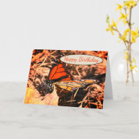 Monarch Butterfly vergießt Natur zum Geburtstag
