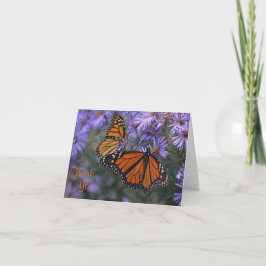 Monarch Butterfly Vielen Dank Dankeskarte