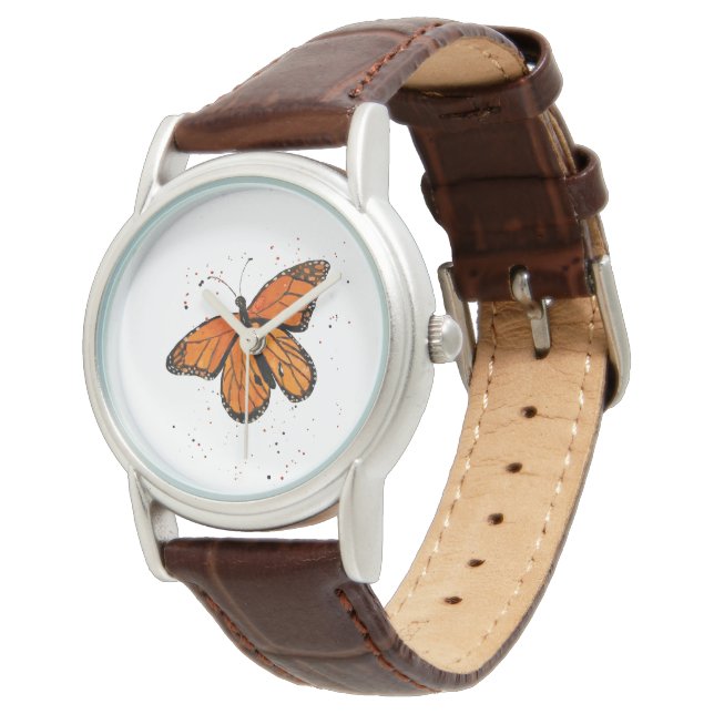 Monarch Butterfly Watch Armbanduhr (Schrägansicht)