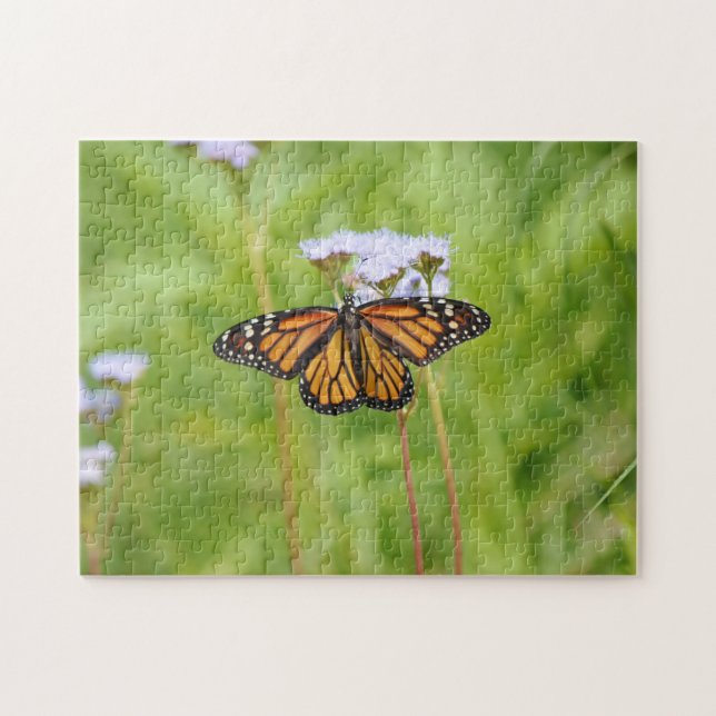 Monarch Butterfly Wildblumen Naturpuzzle Puzzle (Horizontal)