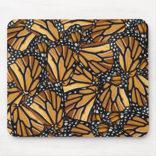 Monarch Butterfly Wings Pattern Mousepad (Vorne)