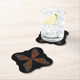 Monarch Butterfly Wings Pattern Untersetzer