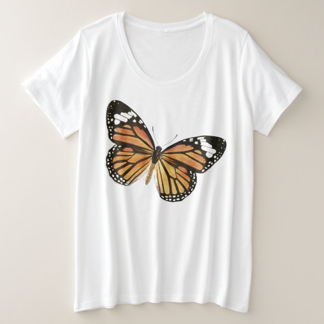 Monarch Butterfly Women's Bella+Leinwand Slouchy B Große Größe T-Shirt (Design vorne)