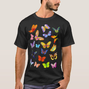 Monarch Butterfly Zeichnend Aquarellmalerei Illu T-Shirt
