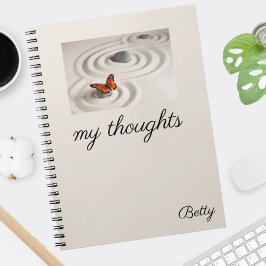 Monarch Butterfly Zen Garden Notebook 6,5 x 8,75 Notizblock