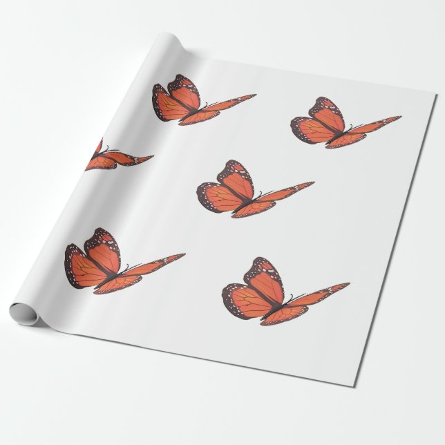 Monarch Butterfy Wrapping Paper Geschenkpapier (Ungerollt)