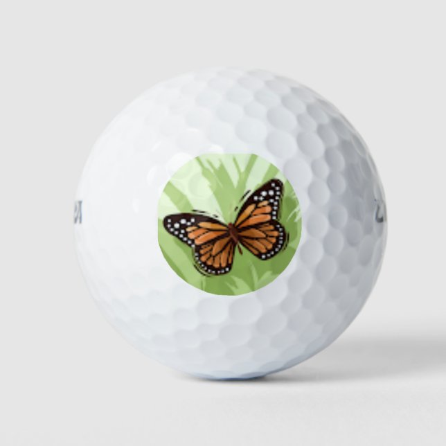 Monarch Buttlerfly Golfball (Vorderseite)