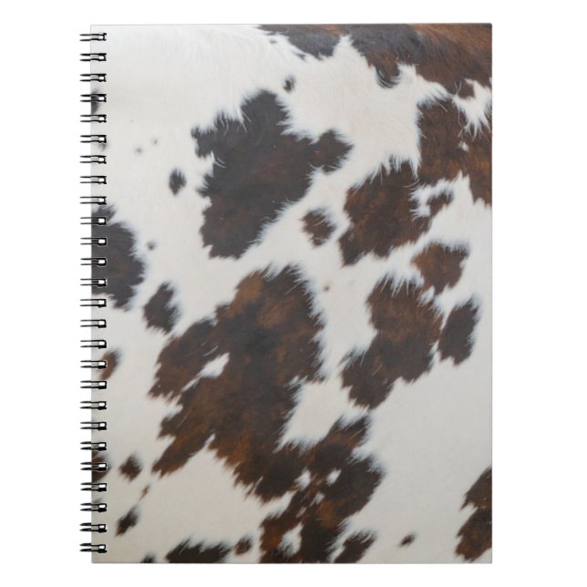 Monarch Cow Black  Fur  Notizblock (Vorderseite)