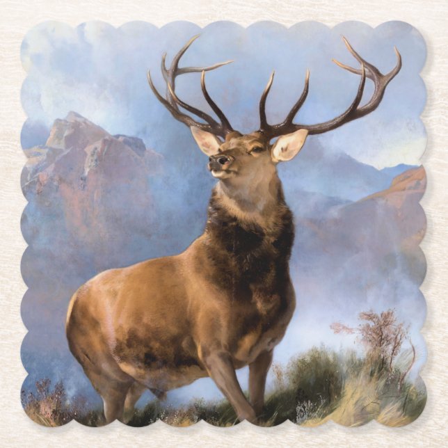 Monarch des Glen-Untersetzer Untersetzer (Vorderseite)