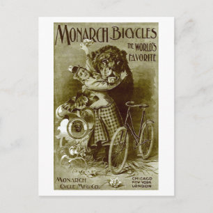 Monarch Fahrräder Postkarte