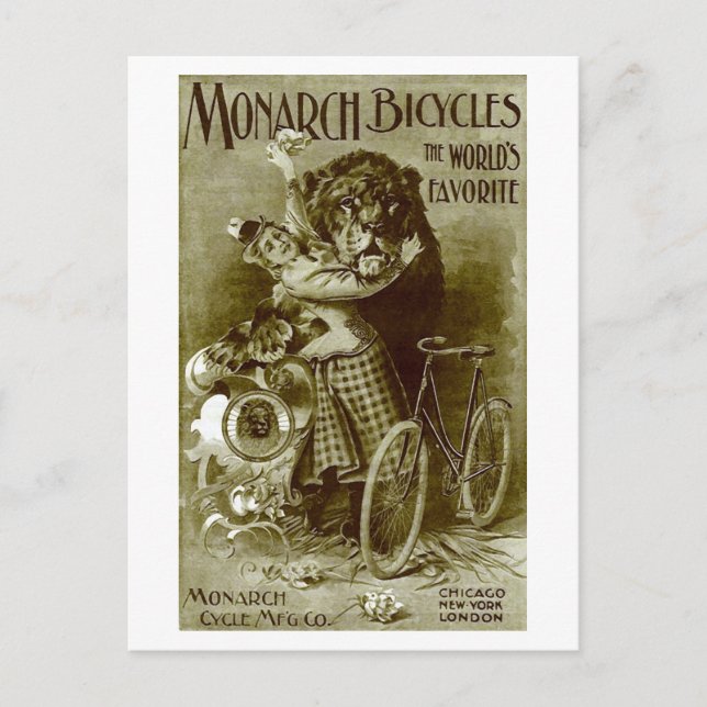 Monarch Fahrräder Postkarte (Vorderseite)