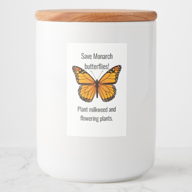 Monarch Food Label Lebensmitteletikett (Vorderseite)