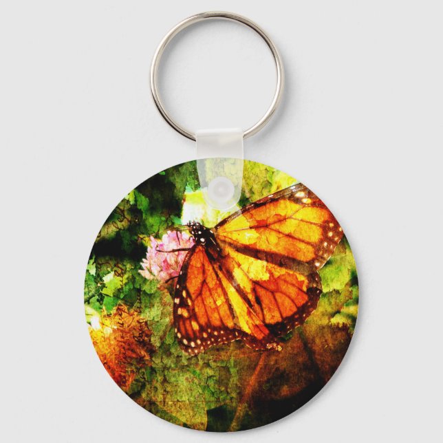 Monarch Grunge Schlüsselanhänger (Vorderseite)