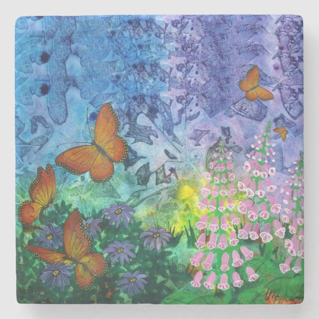 Monarch-Hafen-Untersetzer Steinuntersetzer (Vorderseite)