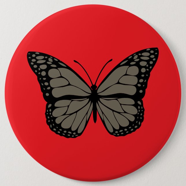 Monarch Majesty Buttons - Vibrant Butterfly Patche (Vorderseite)