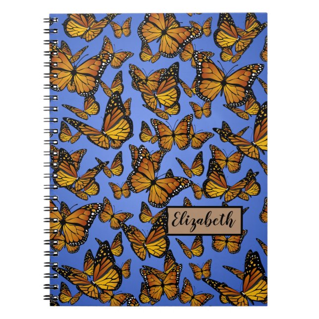 Monarch Muster Butterfly Notizblock (Vorderseite)
