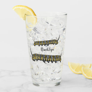 Monarch Raupe Cartoon Glas