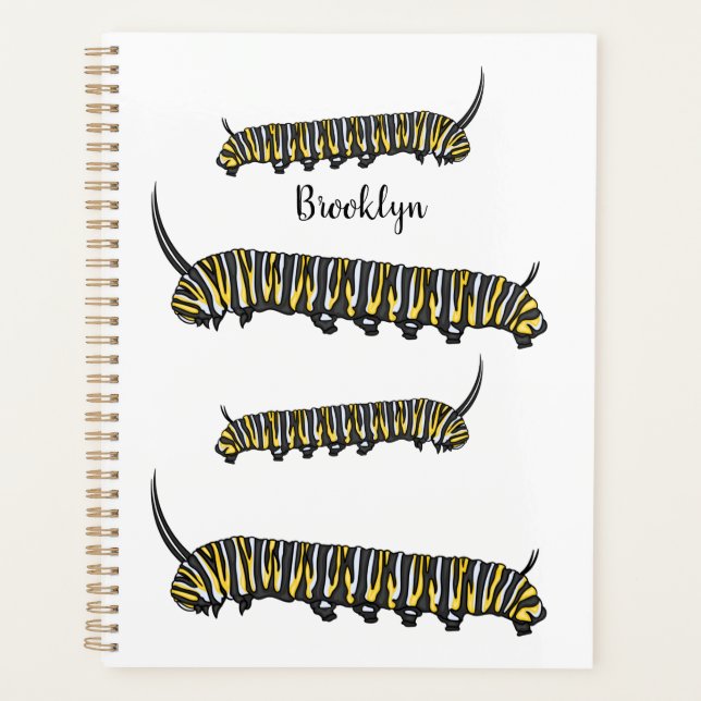Monarch Raupe Cartoon Planer (Vorderseite)