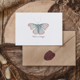 Monarch Schmetterling Aquarell Vintage Postkarte