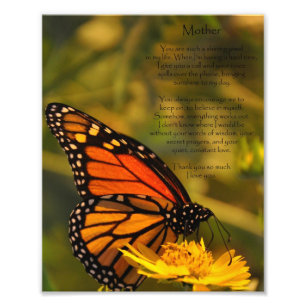 Monarch-Schmetterling "danken Ihnen, Foto-Druck zu Fotodruck