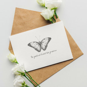 Monarch-Schmetterling im Wasserfarb-Stil  Postkarte