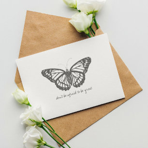 Monarch-Schmetterling im Wasserfarb-Stil Postkarte